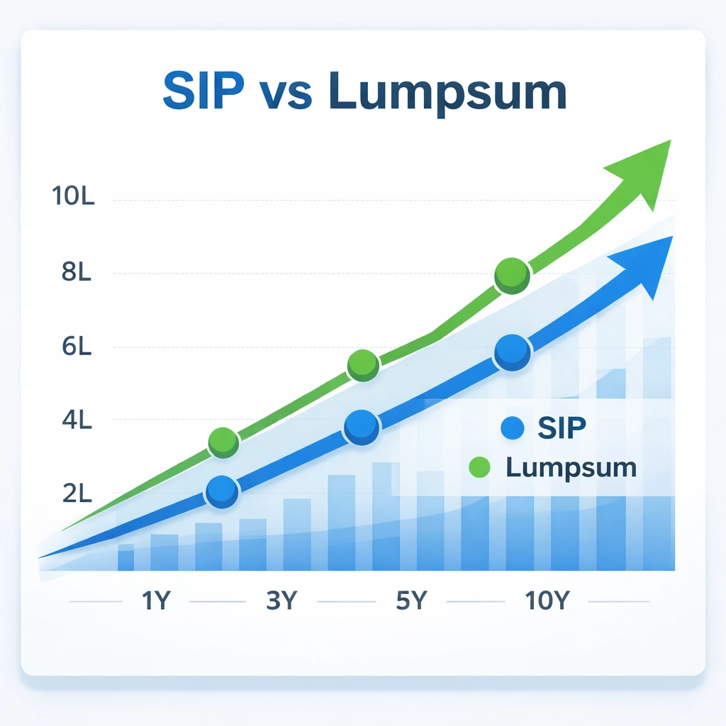 SIP vs Lumpsum Growth Chart